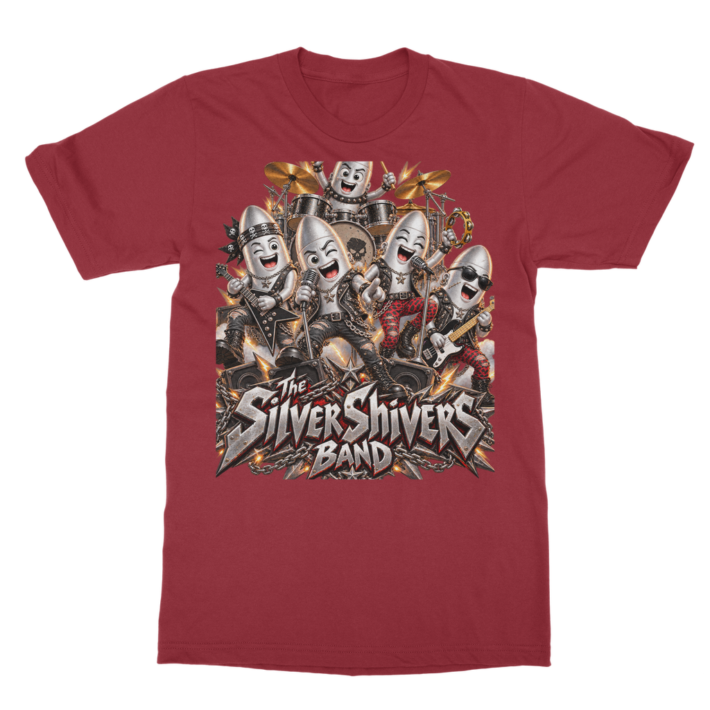 The Silver Shivers Band Classic Heavy Cotton Adult T-Shirt
