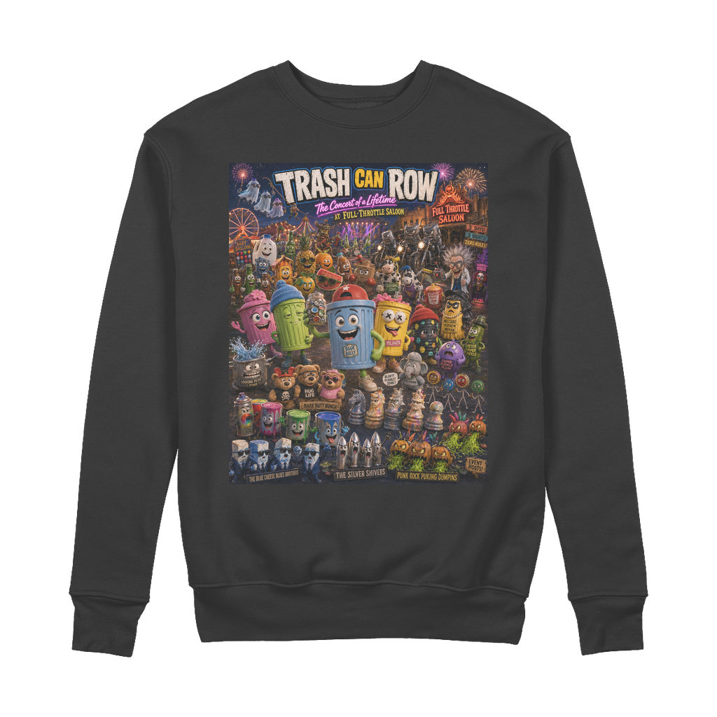 Trash Can Row: Concert for a Lifetime – 100% Organic Cotton Sweatshirt