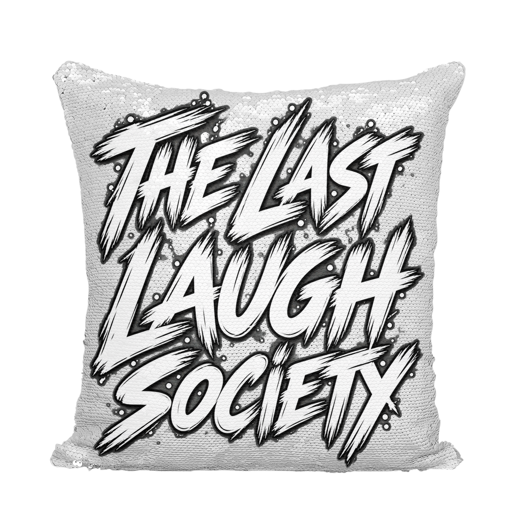 The Last Laugh Society Sequin Cushion Cover
