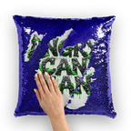ANGRY CAN MAN 2.0 Sequin Cushion Cover