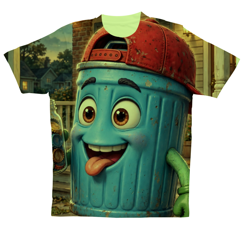 Trash Can Row – Sublimation Performance Adult T-Shirt
