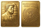 President Trump (45/47) 3D Gold Trading Card