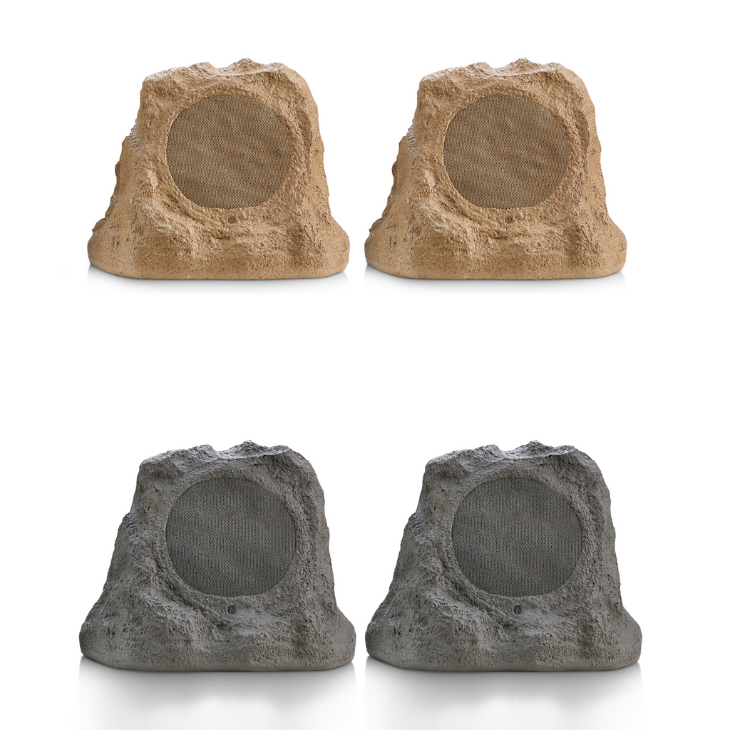 SoundPro Dual Bluetooth Outdoor Weatherproof Rock Landscape Speakers