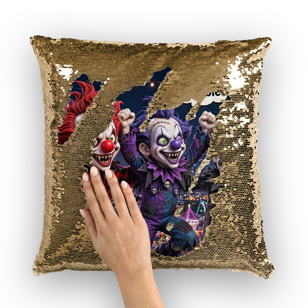 The Last Laugh Society Sequin Cushion Cover