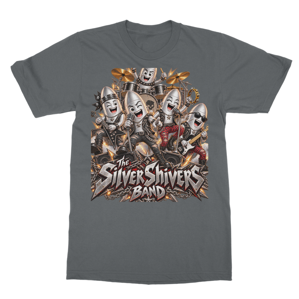 The Silver Shivers Band Classic Heavy Cotton Adult T-Shirt