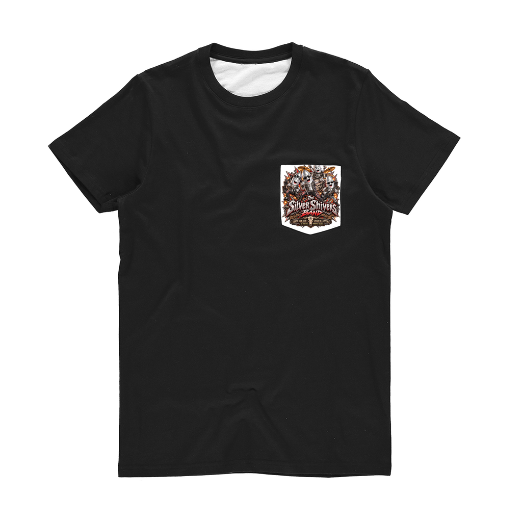 The Silver Shivers Band Classic Sublimation Pocket T-Shirt