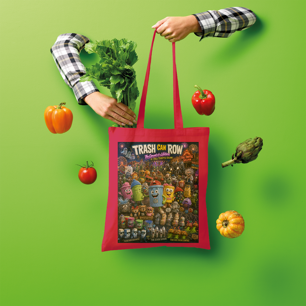 Trash Can Row CONCERT FOR A LIFETIME Shopper Tote Bag