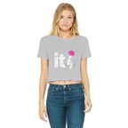 SARCASM 105 Classic Women's Cropped Raw Edge T-Shirt