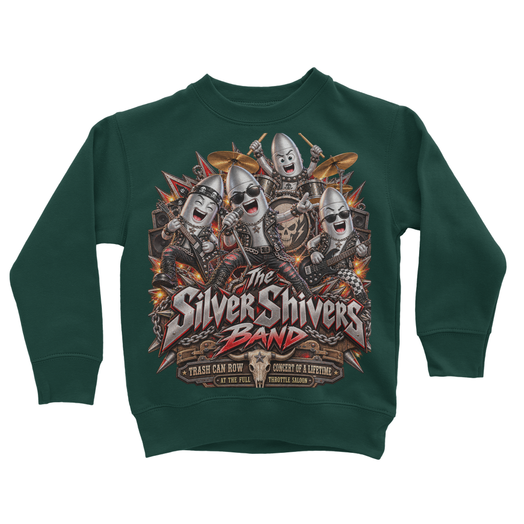 The Silver Shivers Band Classic Kids Sweatshirt