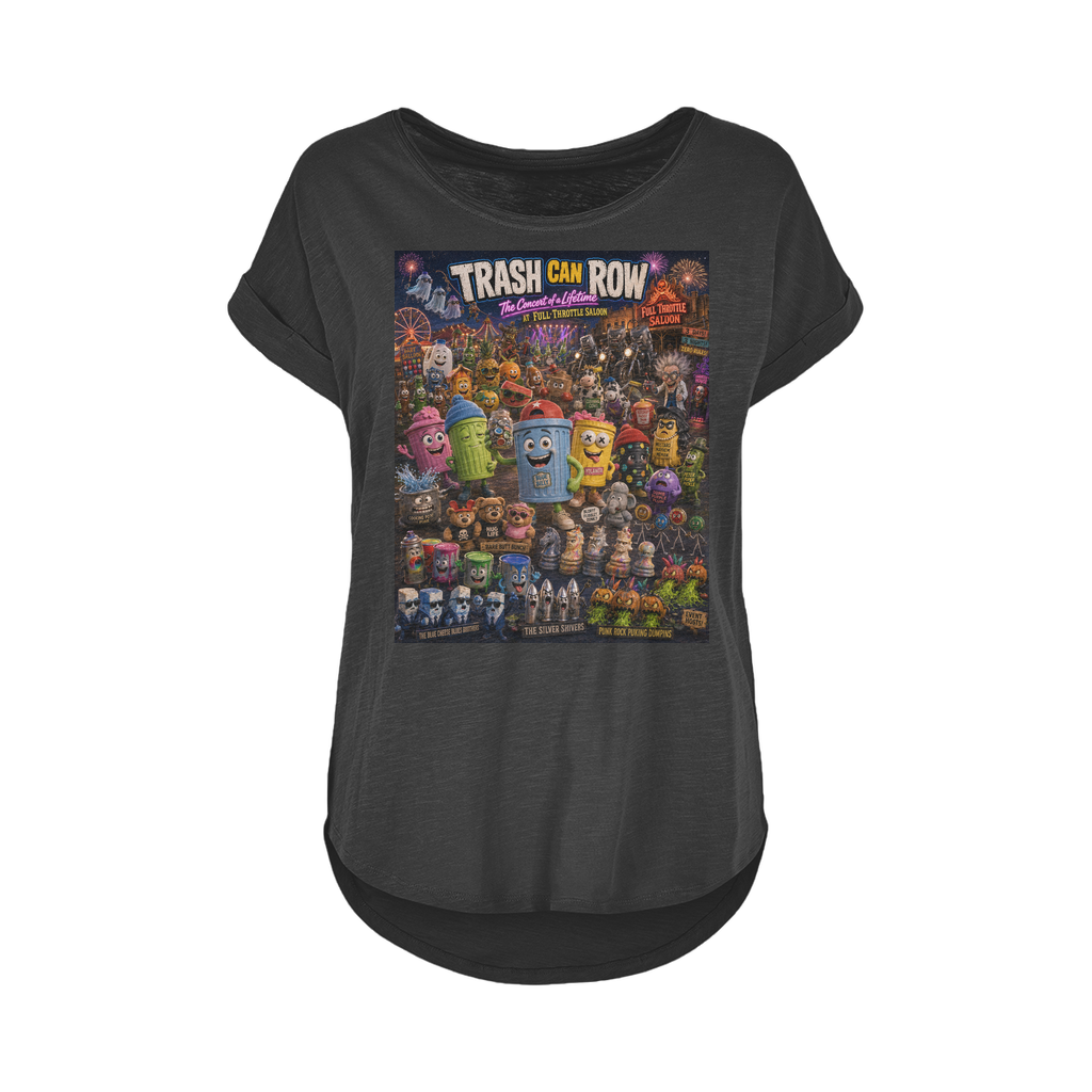 Trash Can Row CONCERT FOR A LIFETIME Women's Long Slub T-Shirt XS-5XL