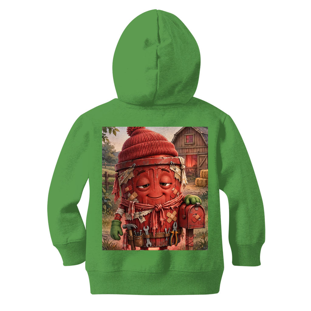 Trash Can Row Classic Kids Zip Hoodie
