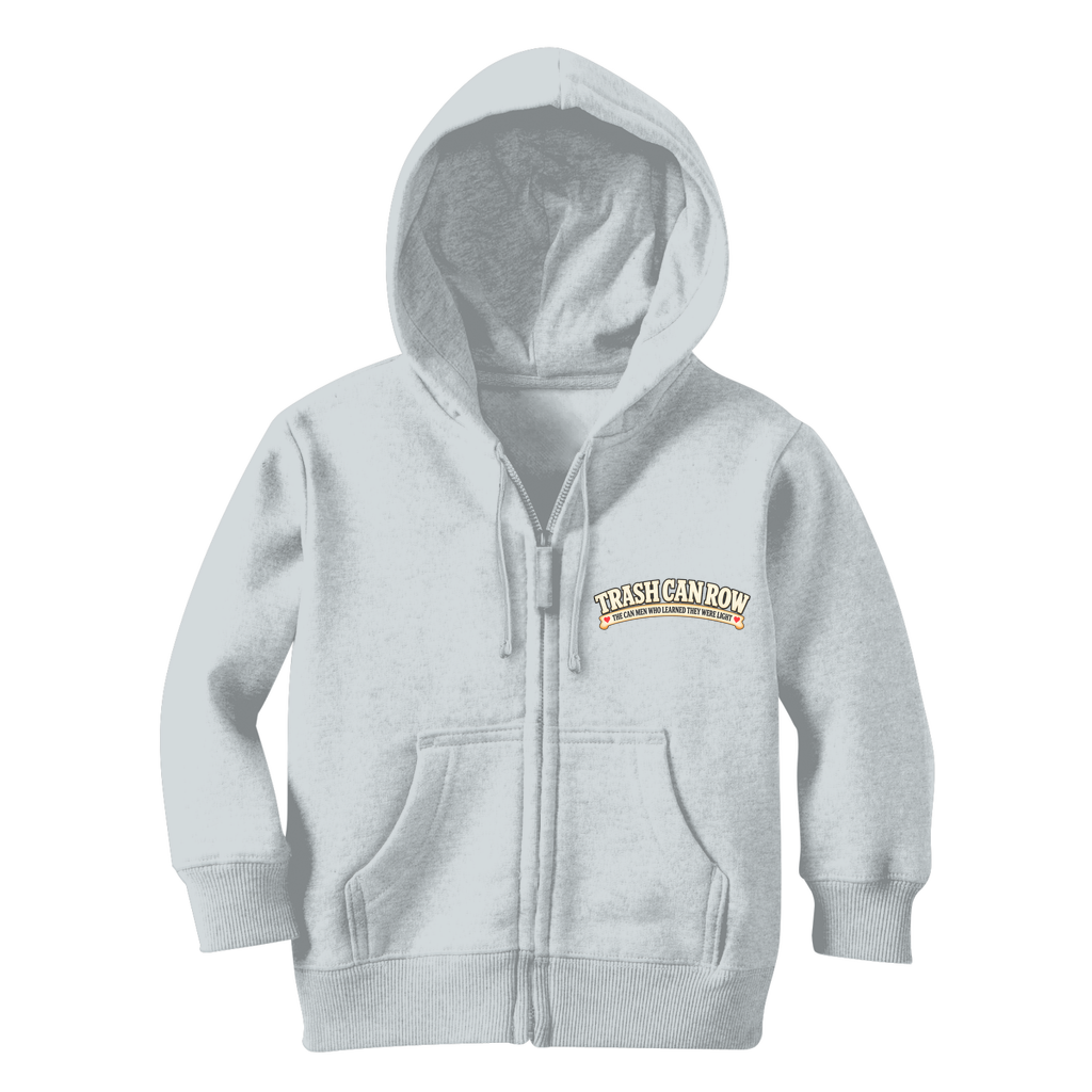 Trash Can Row Classic Kids Zip Hoodie