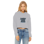 ANGRY CAN MAN 2.0 Ladies Cropped Raw Edge Hoodie