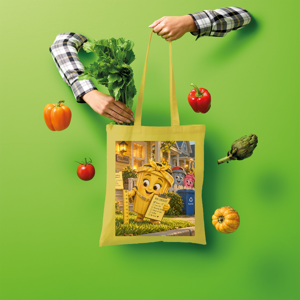 Trash Can Row Shopper Tote Bag