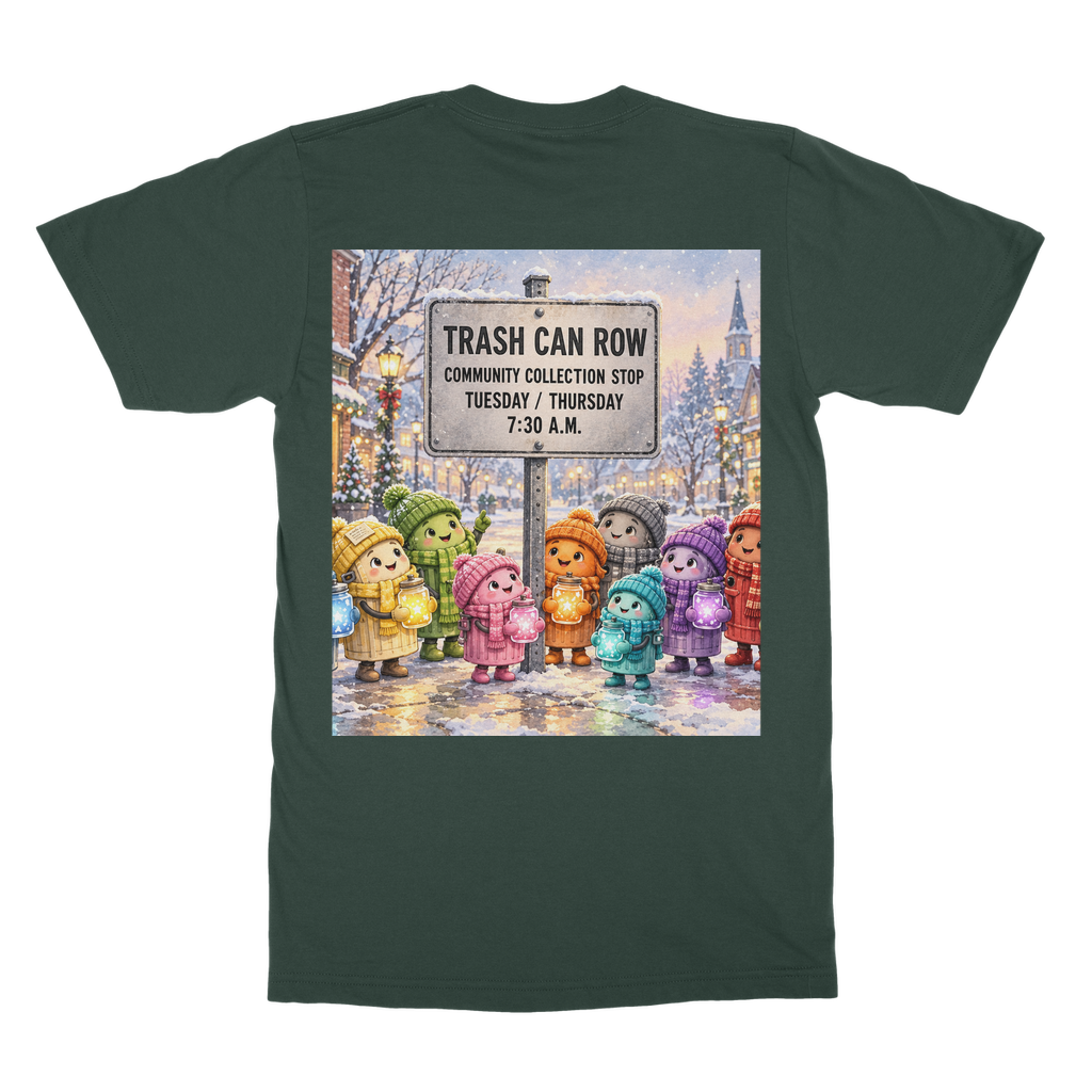 Trash Can Row – Classic Adult T-Shirt