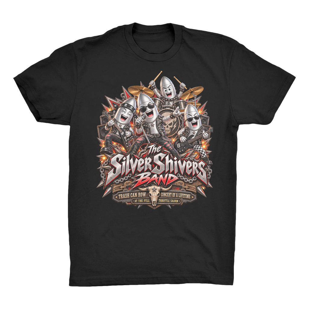 The Silver Shivers Band Organic Adult T-Shirt