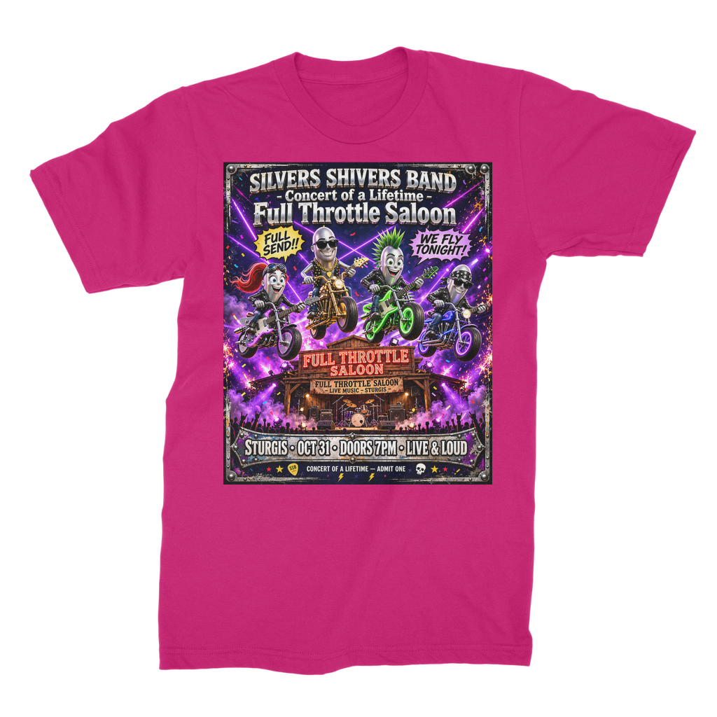 The Silver Shivers Band Unisex Cotton T-Shirt