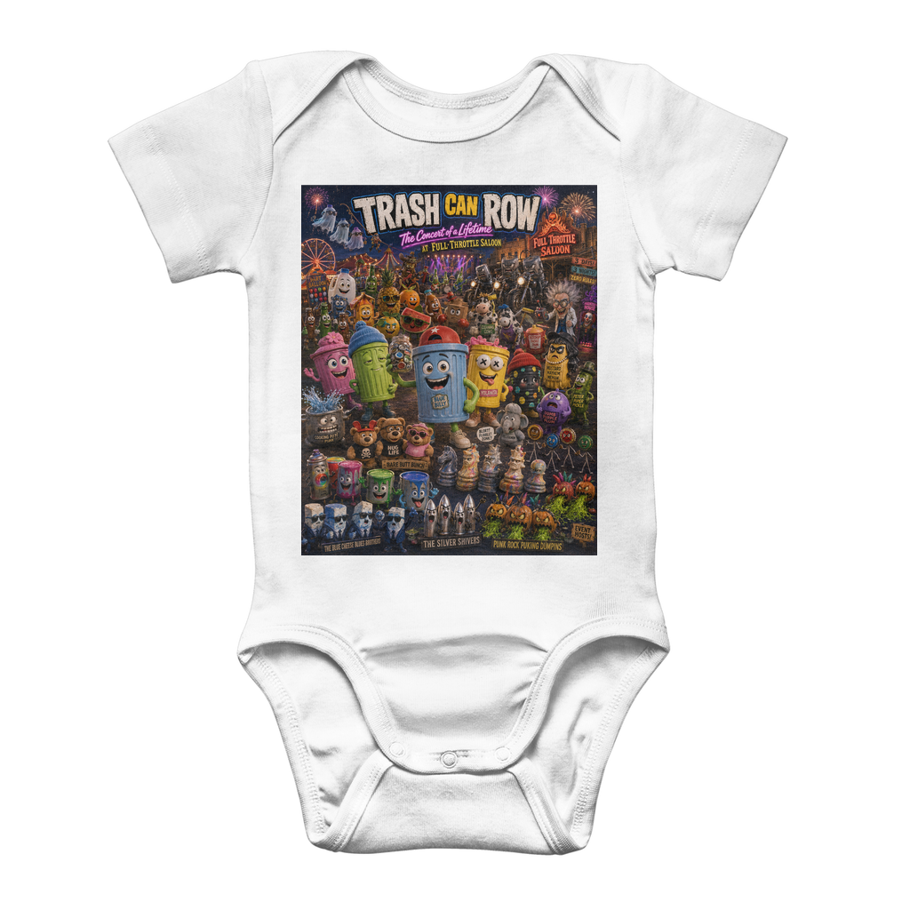 Trash Can Row: Concert for a Lifetime – Classic Baby Onesie Bodysuit