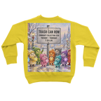 Trash Can Row Classic Kids Sweatshirt