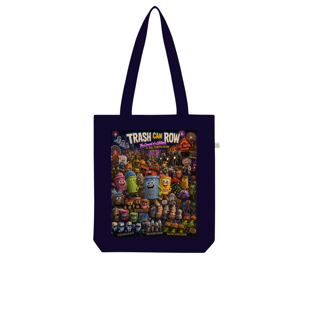 Trash Can Row CONCERT FOR A LIFETIME Organic Tote Bag