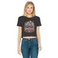 The Silver Shivers Band Classic Women's Cropped Raw Edge T-Shirt