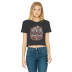 The Silver Shivers Band Classic Women's Cropped Raw Edge T-Shirt