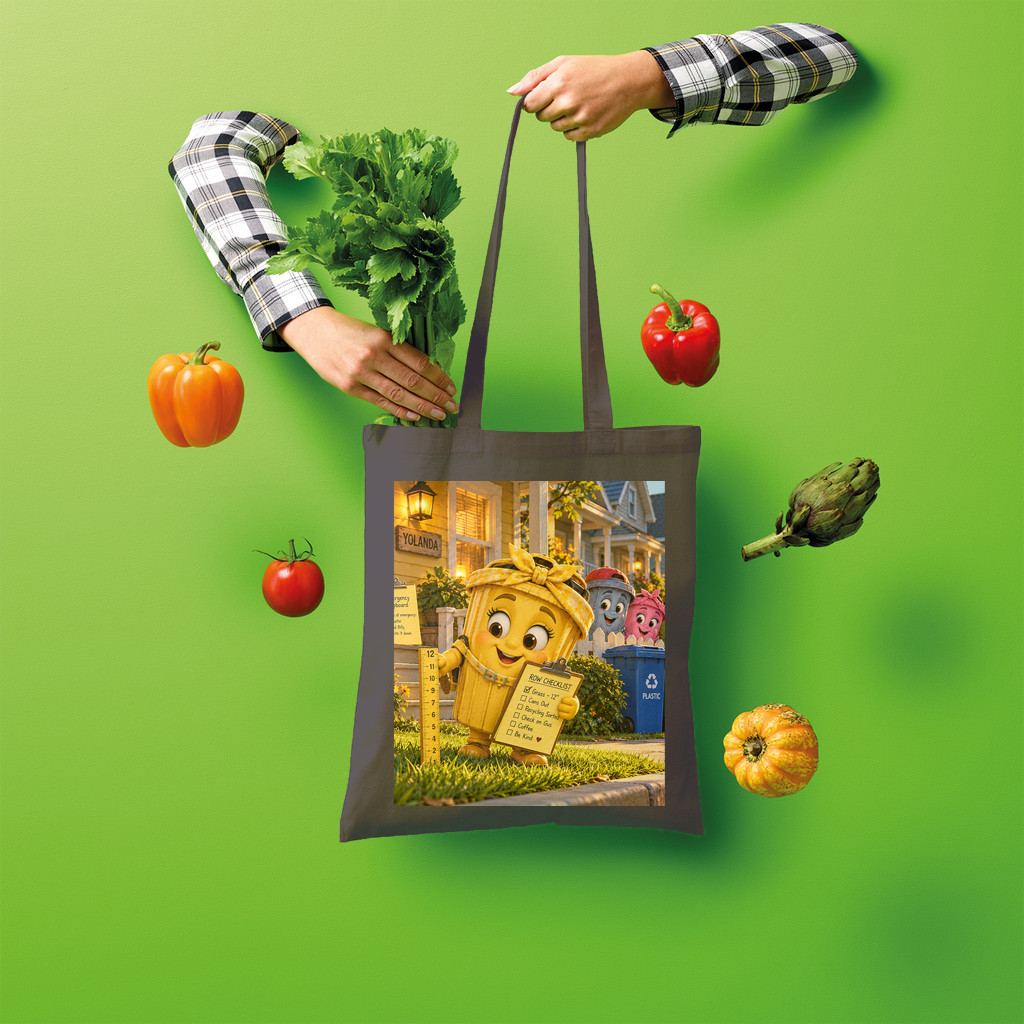 Trash Can Row Shopper Tote Bag