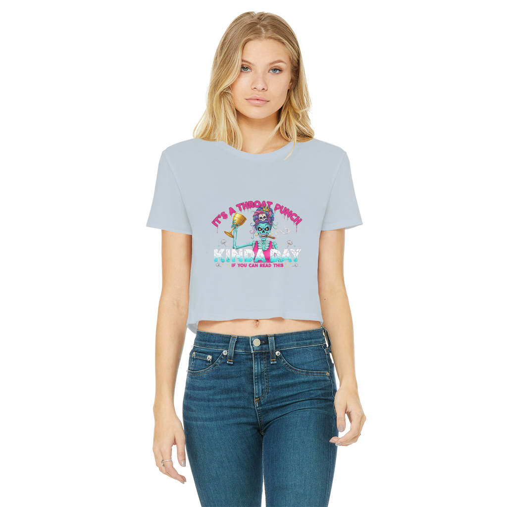 AOP Classic Women's Cropped Raw Edge T-Shirt