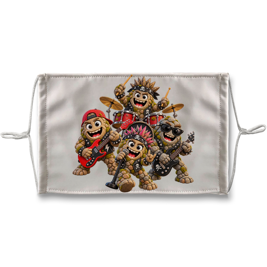 Falling Rocks Collection Sublimation Face Mask