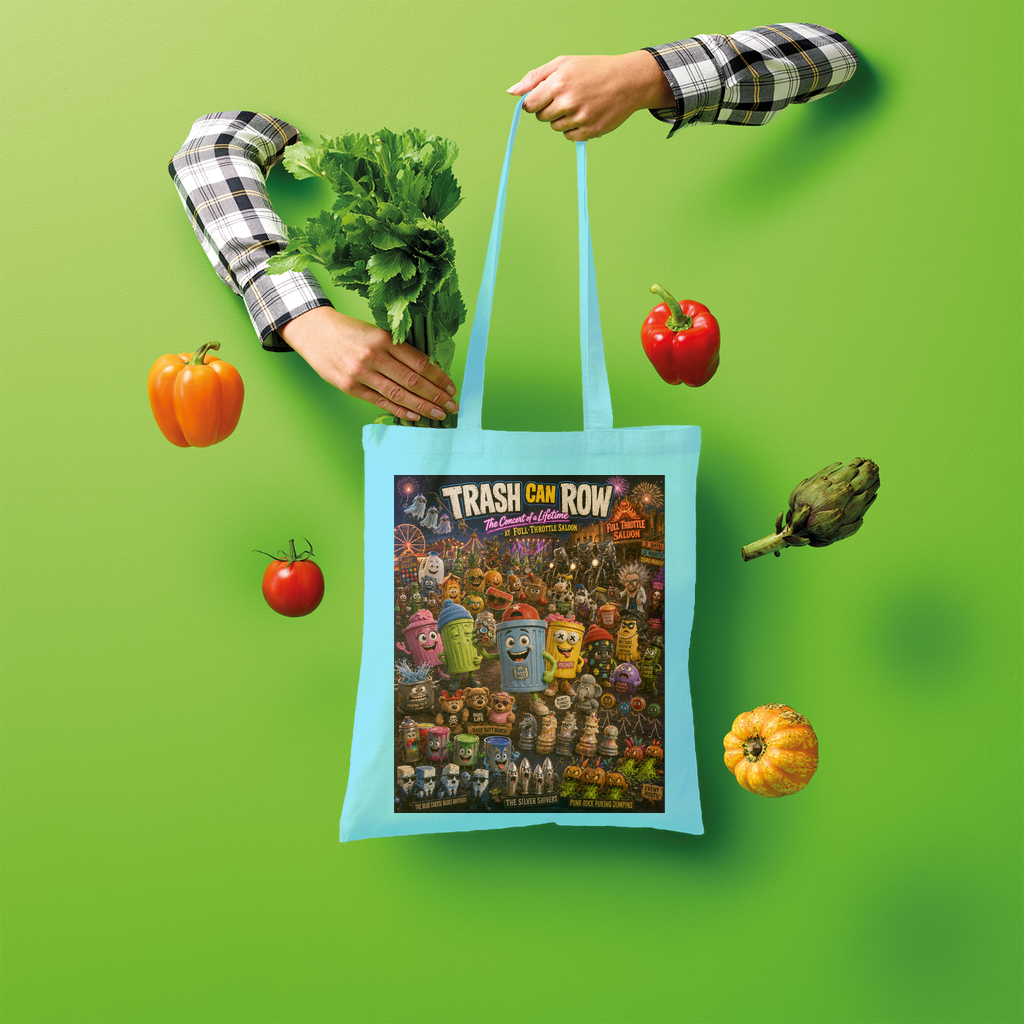 Trash Can Row CONCERT FOR A LIFETIME Shopper Tote Bag