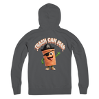 TRASH CAN MAN Premium Adult Zip Hoodie