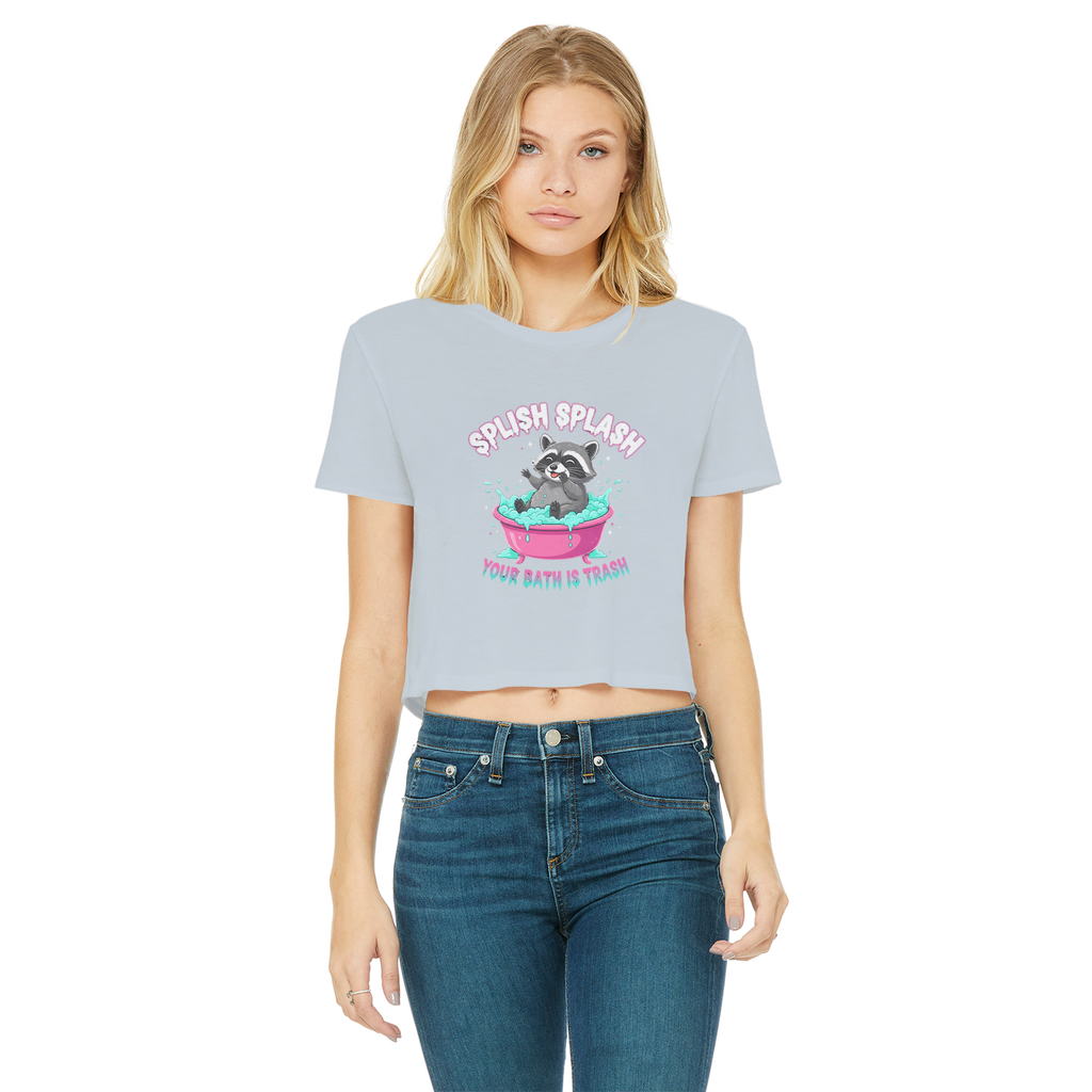 AOC Classic Women's Cropped Raw Edge T-Shirt