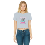 AOC Classic Women's Cropped Raw Edge T-Shirt