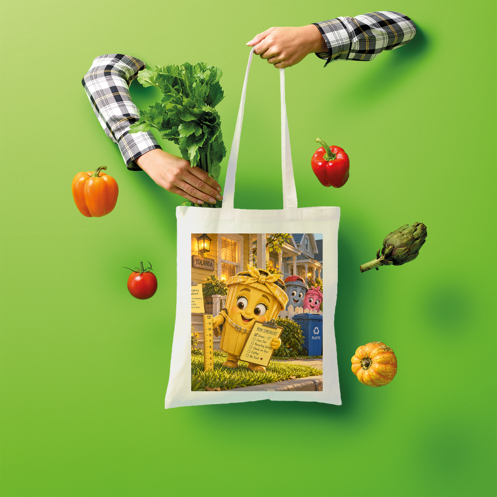 Trash Can Row Shopper Tote Bag