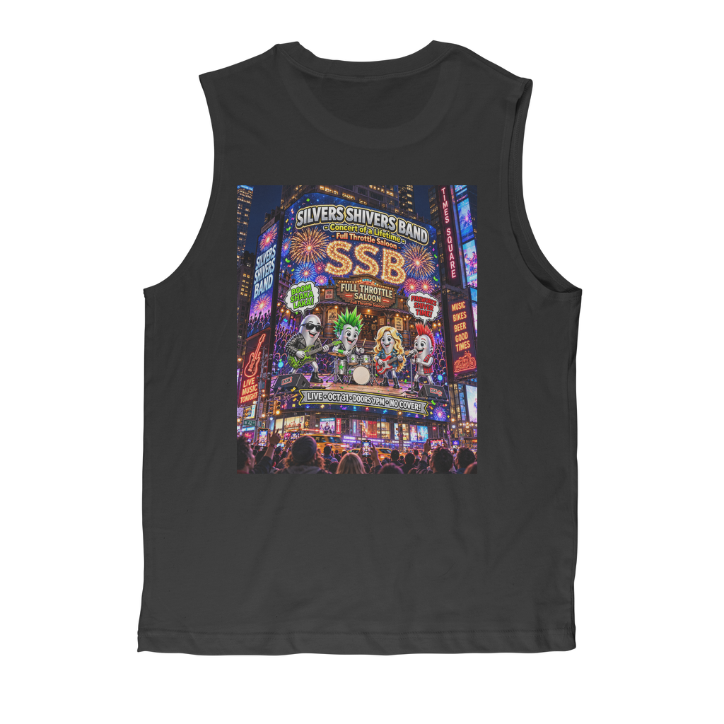 The Silver Shivers Band Classic Adult Muscle Top