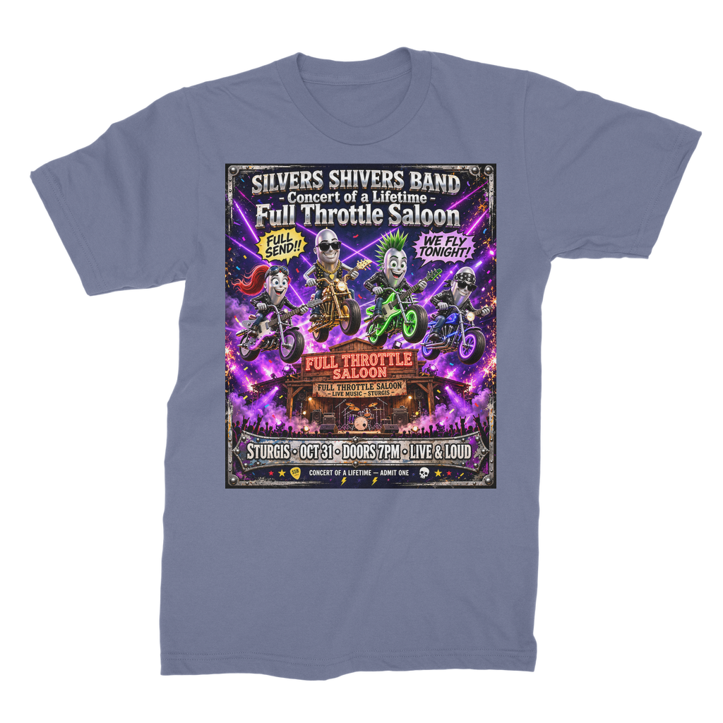The Silver Shivers Band Unisex Cotton T-Shirt