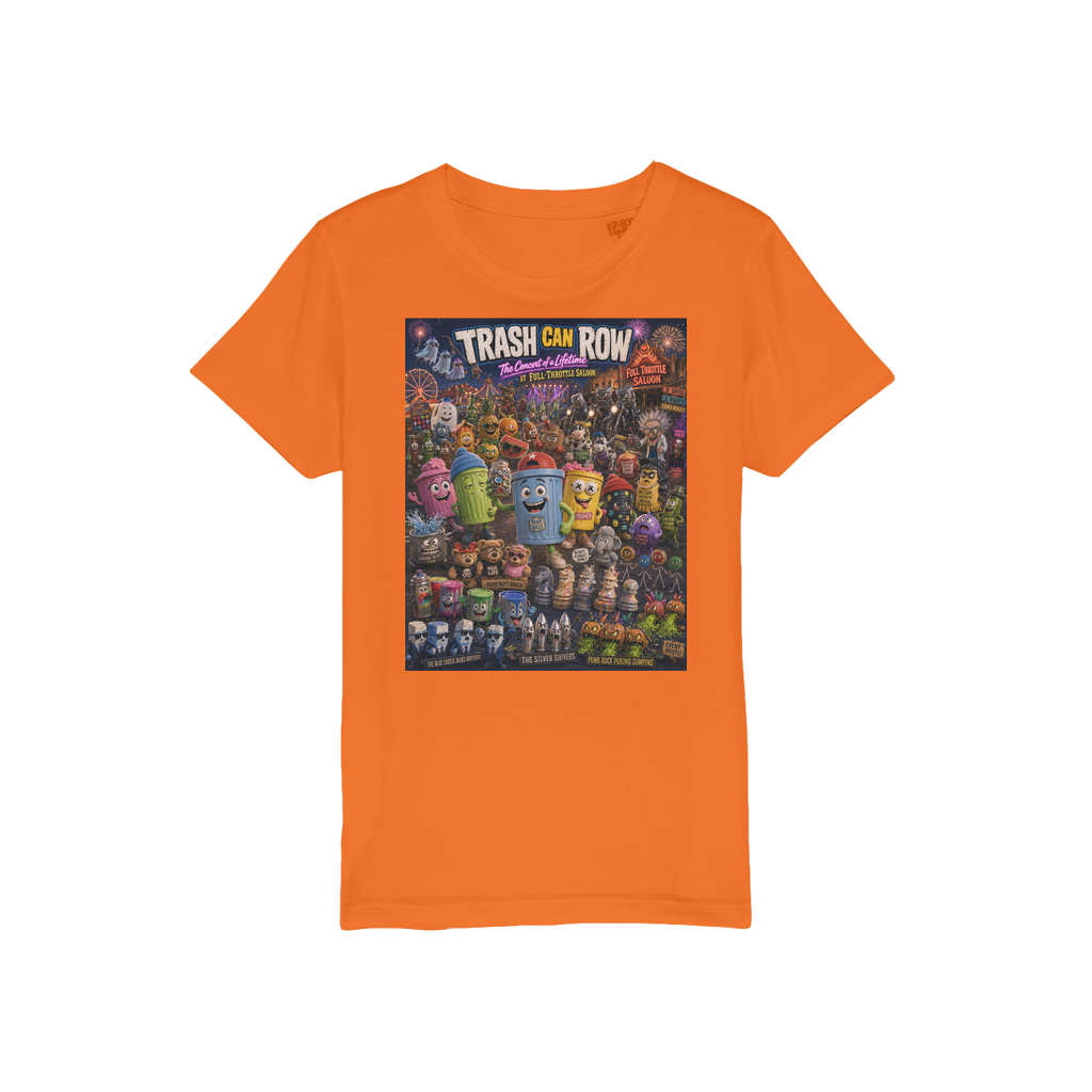 Trash Can Row CONCERT FOR A LIFETIME Organic Jersey Kids T-Shirt