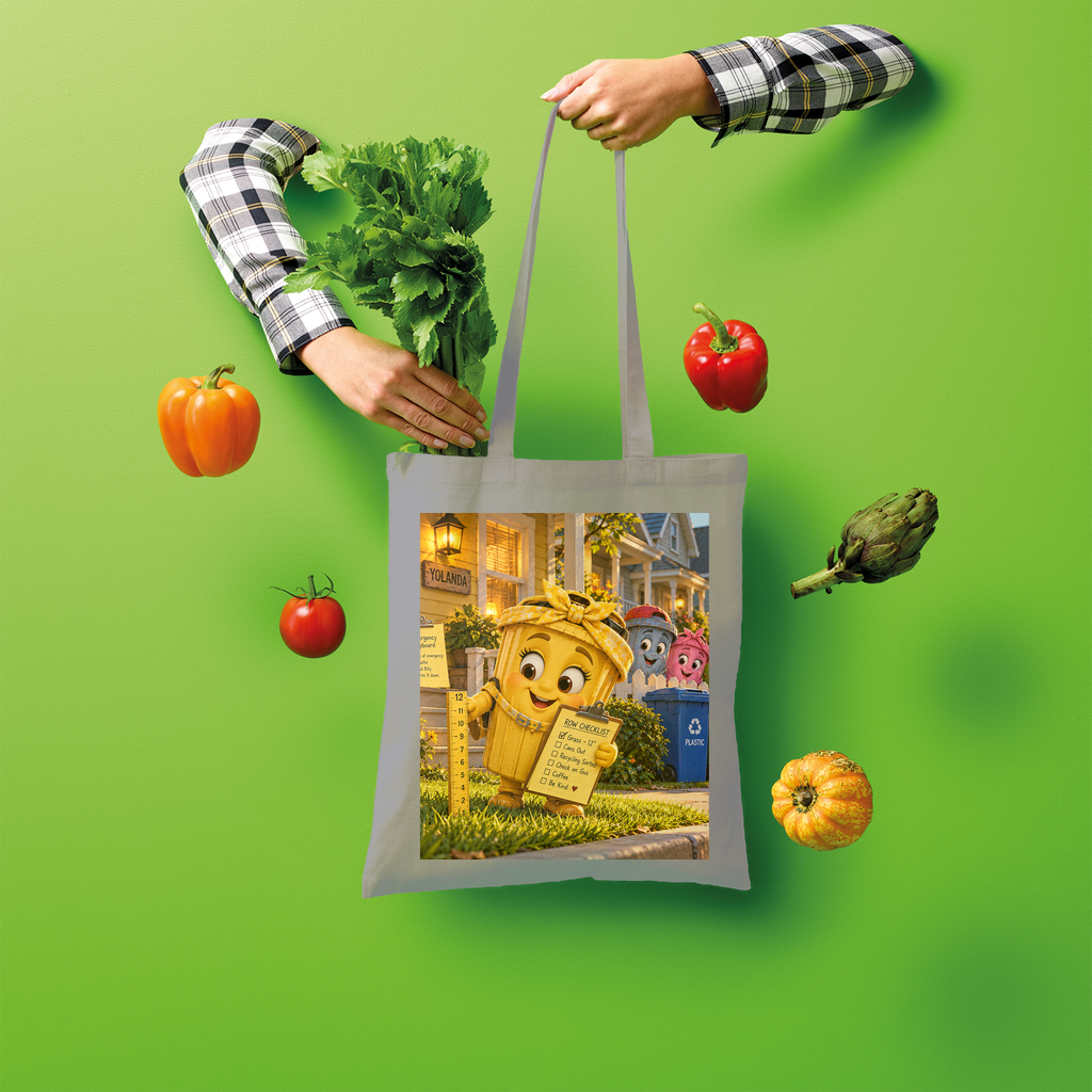 Trash Can Row Shopper Tote Bag