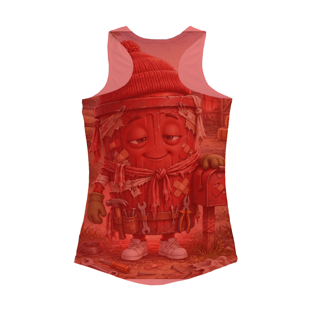 Trash Can Row – Women Performance Tank Top