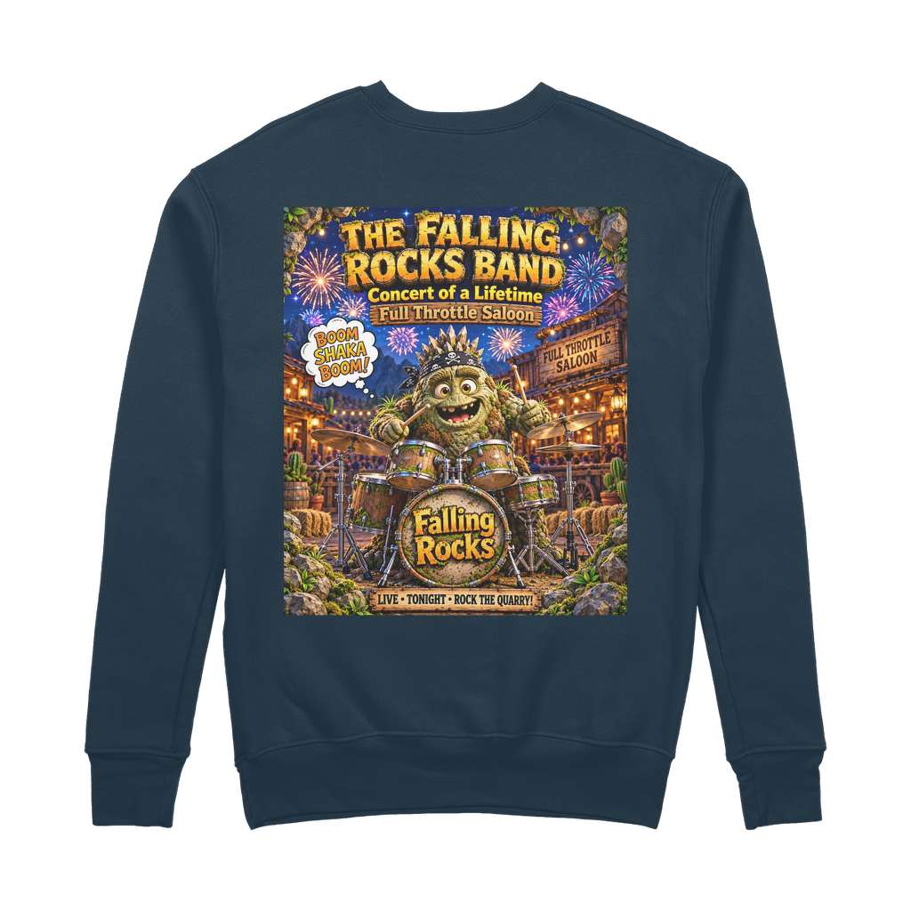 Falling Rocks COllection 100% Organic Cotton Sweatshirt