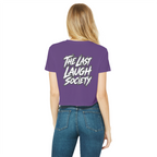 The Last Laugh Society Classic Women's Cropped Raw Edge T-Shirt