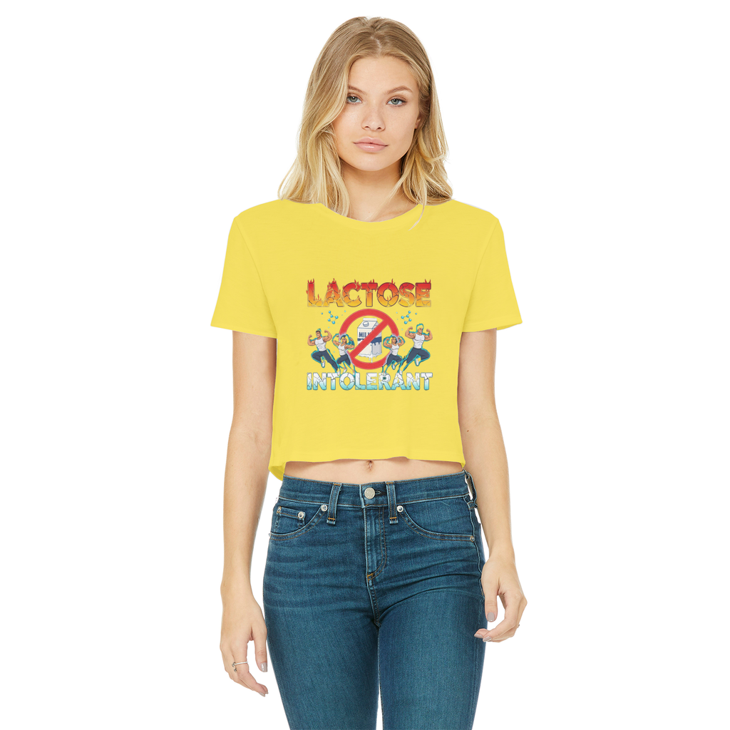 AOB Classic Women's Cropped Raw Edge T-Shirt
