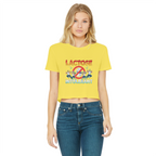 AOB Classic Women's Cropped Raw Edge T-Shirt