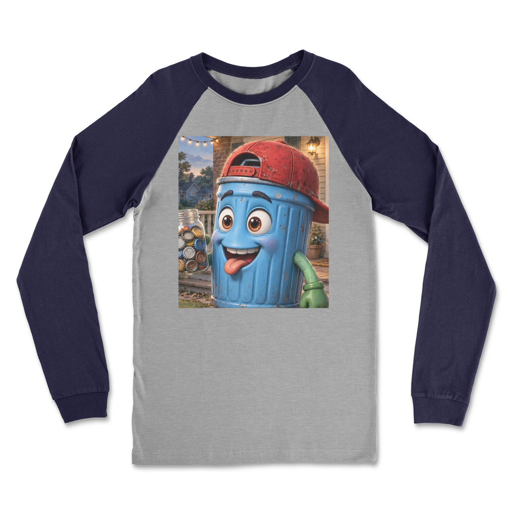 Trash Can Row Classic Raglan Long Sleeve Shirt