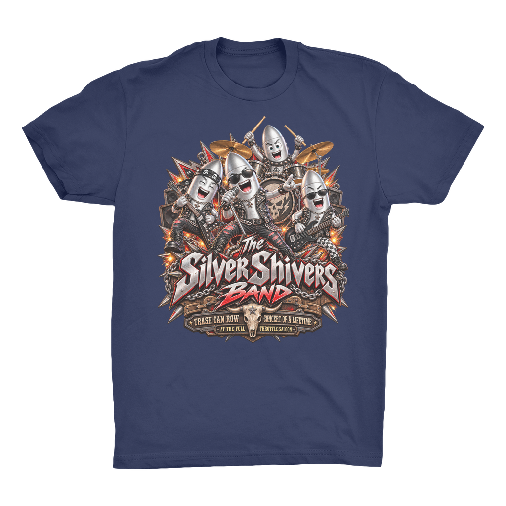 The Silver Shivers Band Organic Adult T-Shirt