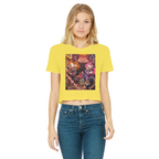 The Last Laugh Society Classic Women's Cropped Raw Edge T-Shirt