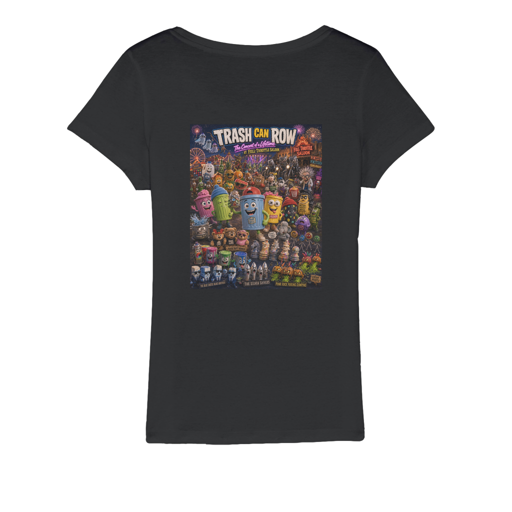 Trash Can Row CONCERT FOR A LIFETIME Organic Jersey Women's T-Shirt