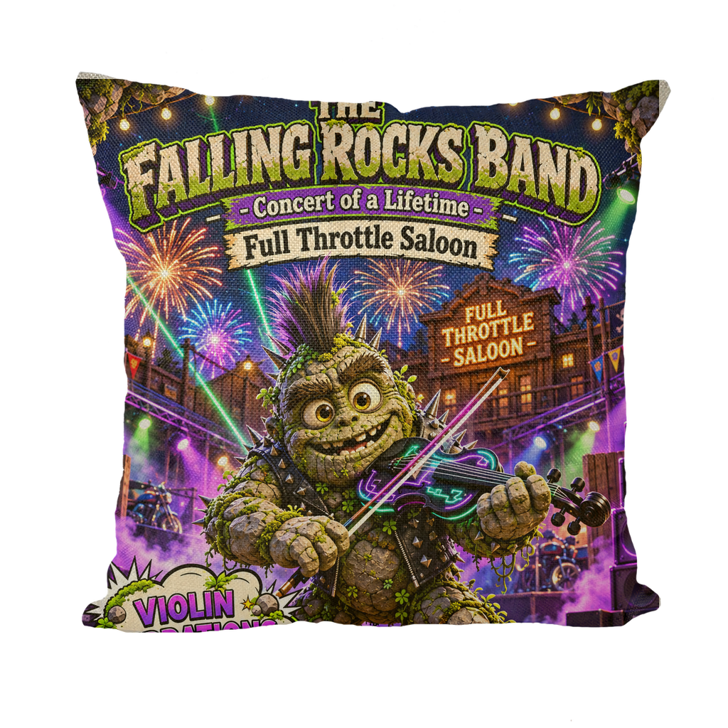 Falling Rocks COllection Throw Pillow with Insert