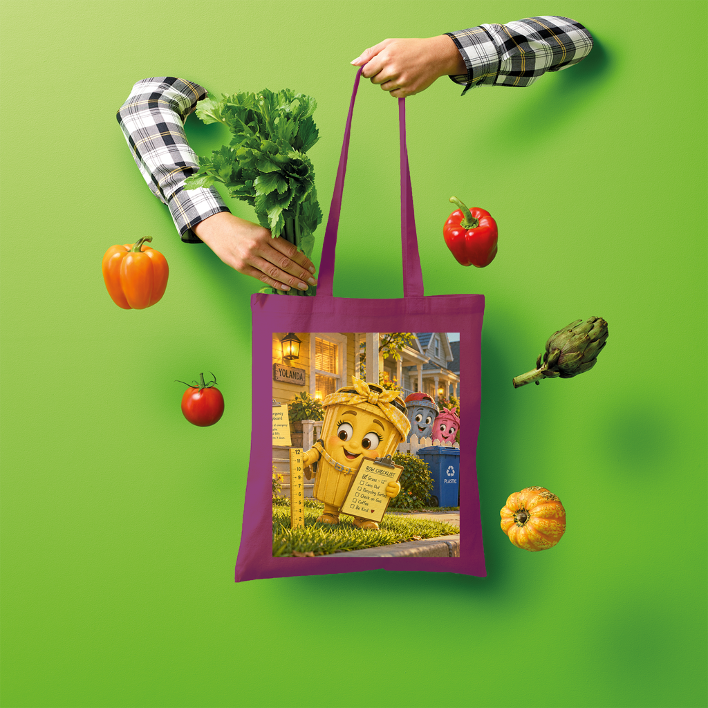 Trash Can Row Shopper Tote Bag
