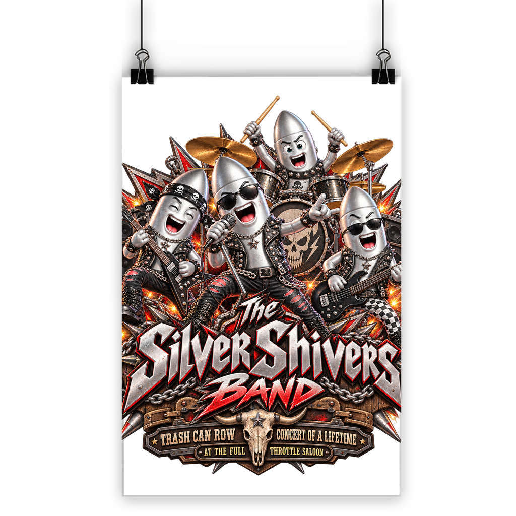 The Silver Shivers Band Classic Poster